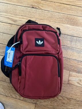 adidas Originals Maroon Sling Belt Bag for Men